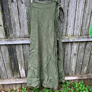 La Petite Alice Linen Wrap Skirt, L/XL